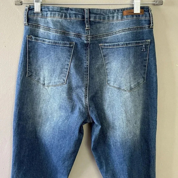 Articles of Society Split Flare Jeans Womens 7 (28"W)Blue Hi-Rise Bell Bottoms - Picture 7 of 15